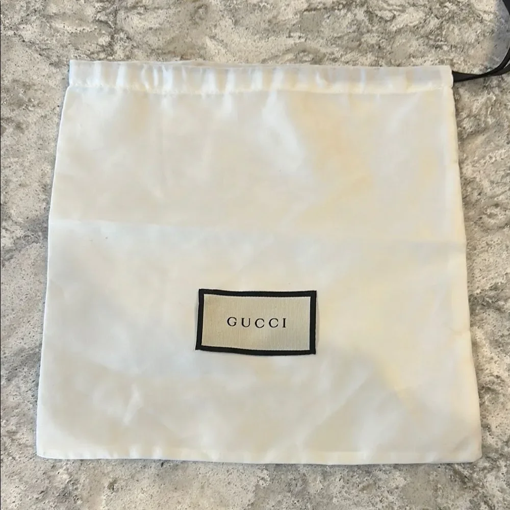 🖤 Gucci Dust Bag – Belt or Small Accessory Size 9.75” x 9.75